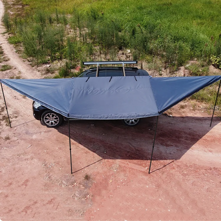

180 Car Awning,2.5M Outdoor Car Awning Tent SUV Outdoor Camping 180 Degree Awning Pull Out Tent Car Side Awning