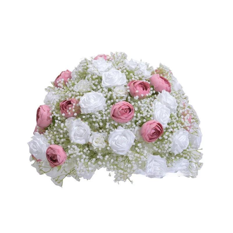 Artificial Flower Ball Wedding Decoration Floral Backdrop Arrangement Frame Decor Table Centerpiece Flower Ball Road Leading dec