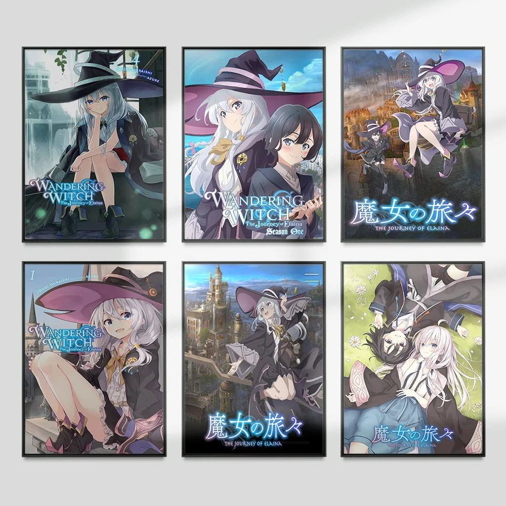 

Wandering Witch The Journey Of Elaina Poster Japanese Anime Girl Wall Stickers Manga Print Art Canvas Painting Home Room Decor