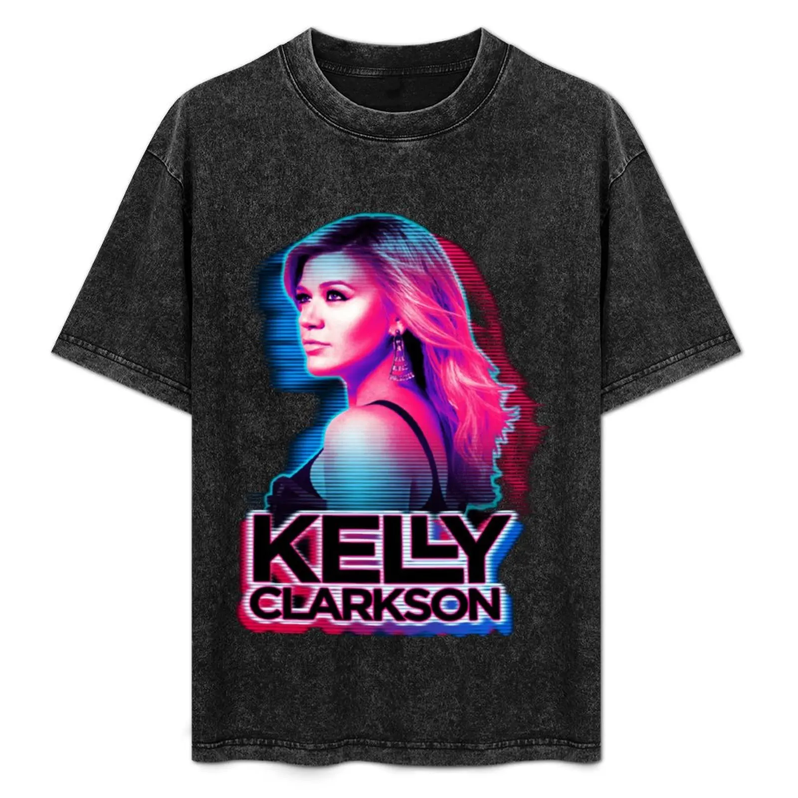Kelly Clarkson the best T-Shirt Big Size Crew Neck T-Shirt