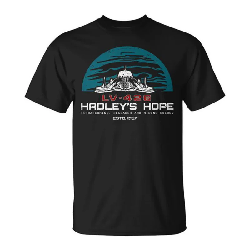 

Hadley's Hope 0412 Retro Sci-Fi Alien Gift T-Shirt Weyland LV-426 Horror movie Xenomorph printed Graphic clothes All size tops