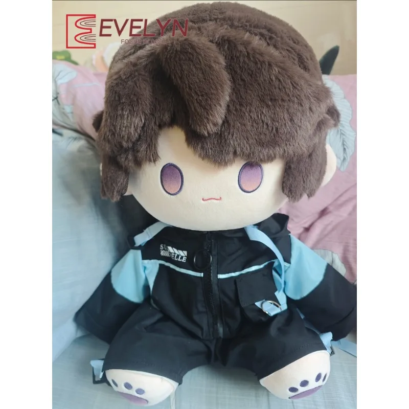 Evelyn 40cm Cotton Sitting Doll Clothes Love and Deepspace Xavier Caleb Cute Blue Jacket Pants Replaceable Clothes Birthday Gift