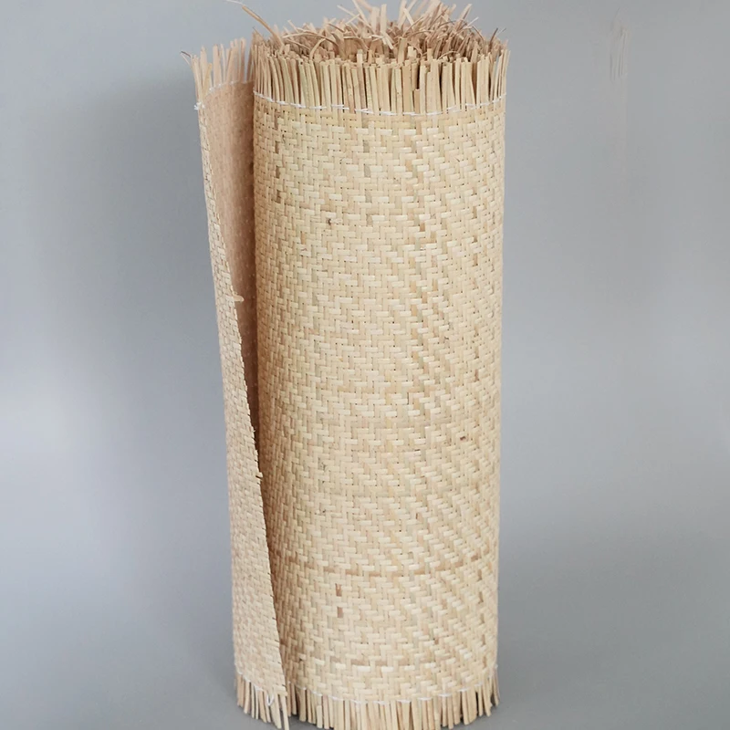 

35-80cm Width 15 Meters Whole Roll Handwoven Indonesian Natural Real Rattan Diy Weaving Repair Furniture Chairs Tables Materials