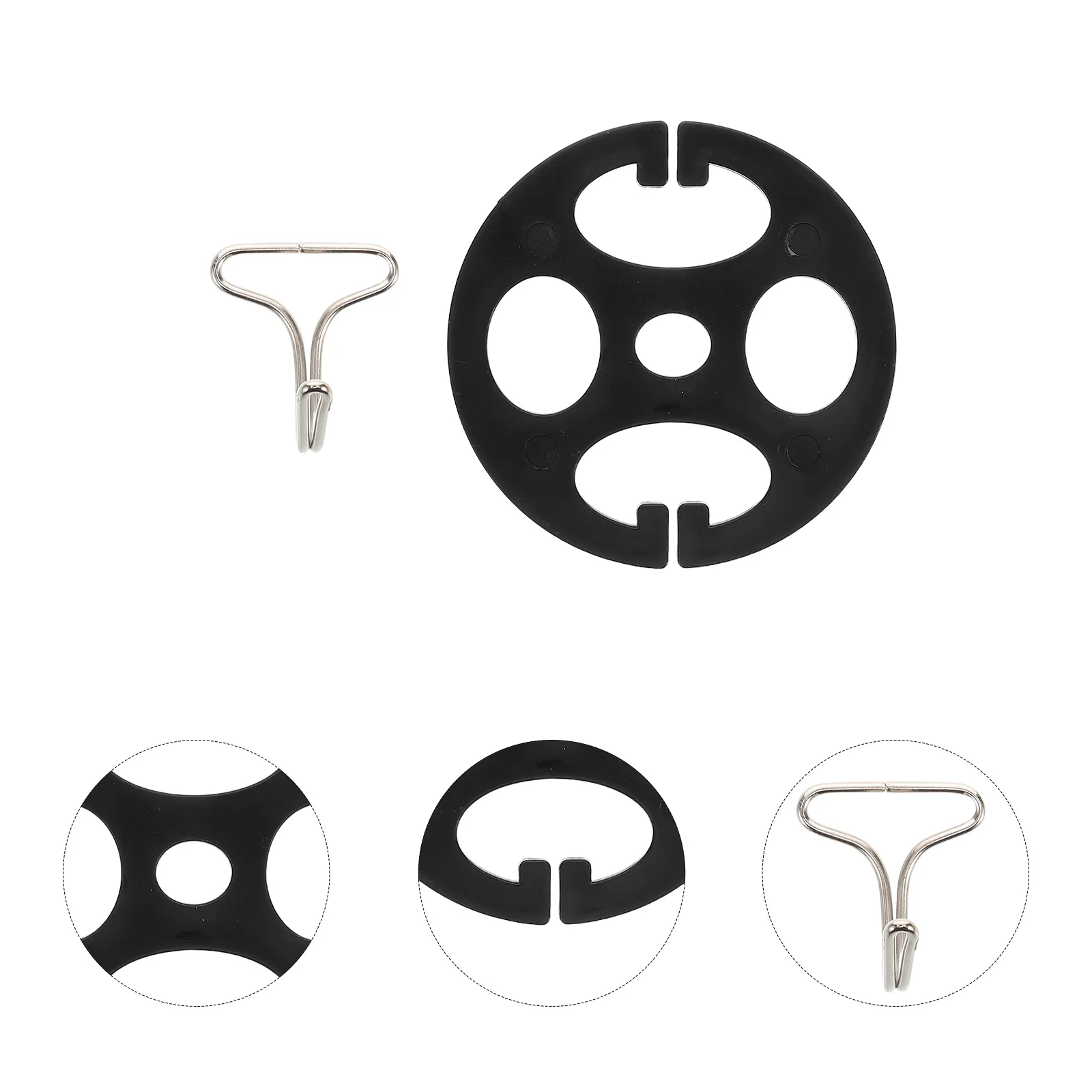 

6Set Seat Cover Strong Metal Plastic Easy to Install Universal Fit for All Interior