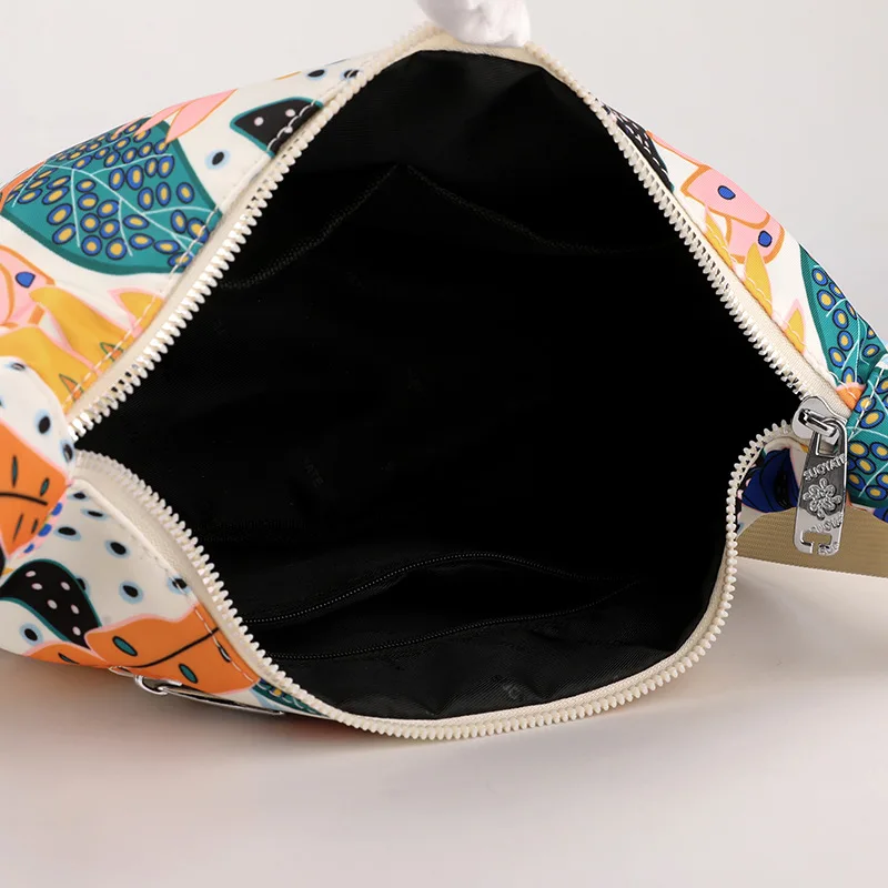 Bolsa Crossbody de tecido estampado elegante para mulheres, bolsa de ombro versátil leve para compras e viagens