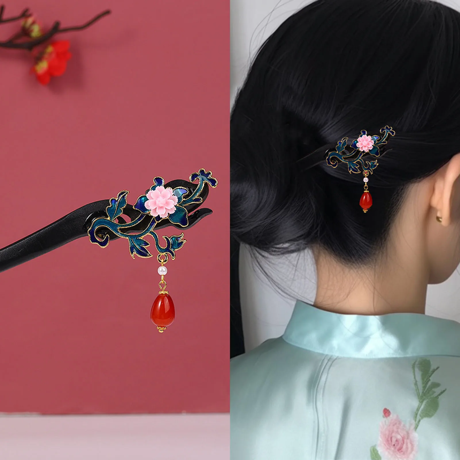 Elegant Elegant Chinese Hairpin Tassel Hair Stick for Women Tassel Wooden Hair Stick Girls Trendy Headwears Hair Decor Accessory - Aliexpress Deal