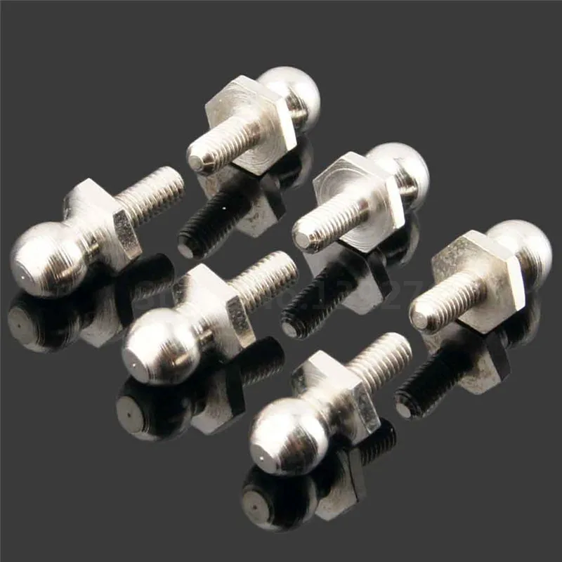 6 Pieces HSP Spare Parts Accesorries 02038 Ball Head Screw Fit RC Car 1/10 4WD Model Buggy Truck