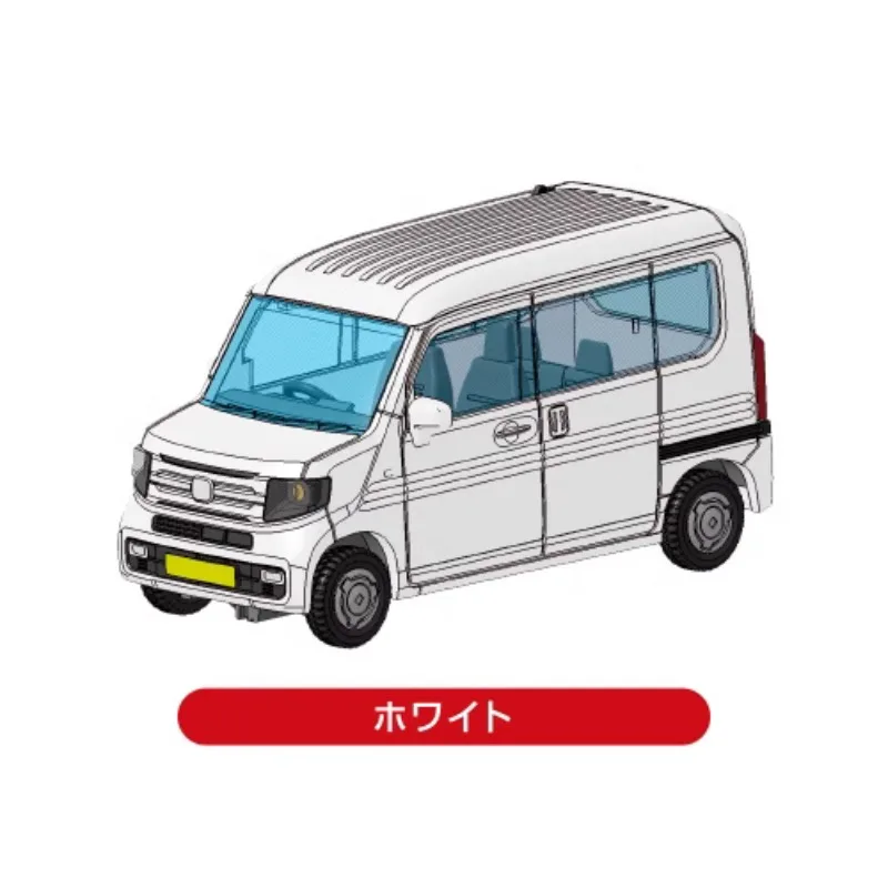 1/64 Original AOSHIMA Gashapon Honda N-VAN Business Car Qversion Anime Action Figure Model Toy Gift Cartoon Character Collection