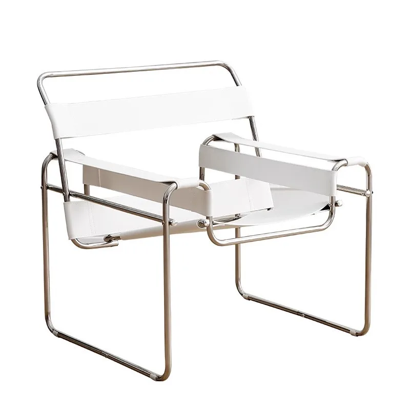 

Minimalist Designer Single Chair Medieval Stainless Steel Vassili Leisure Chair Internet celebrity Sofa chair