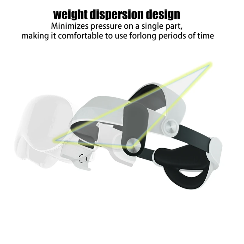 Cinghia per la testa regolabile per Vision Pro, migliora gli accessori VR per cuffie in spugna confortevoli e sostituibili