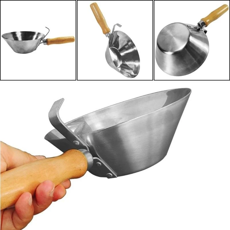 Cubo pintura cubo cemento A2UD con madera hormigón recipiente vacío cubo lodo bañera mezcla