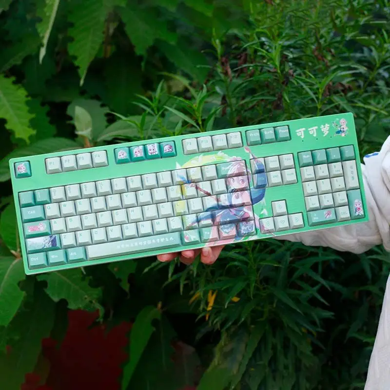 

Priconne: Starlight Stage Kokkoro Anime Artisan Keycap 108key Cute Cartoon Cherry Profile Gaming Keycaps for Mechanical Keyboard