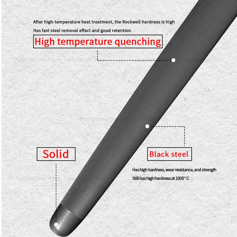 Special for butchers  Premium Black Steel Sharpening Rod household quick sharpening kitchen knives professional sharpening stone