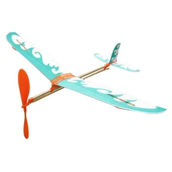 Your First Airplane! 3 sets  Elastic Rubber Band Powered DIY Foam Plane Model Kit Aircraft Educational Toy