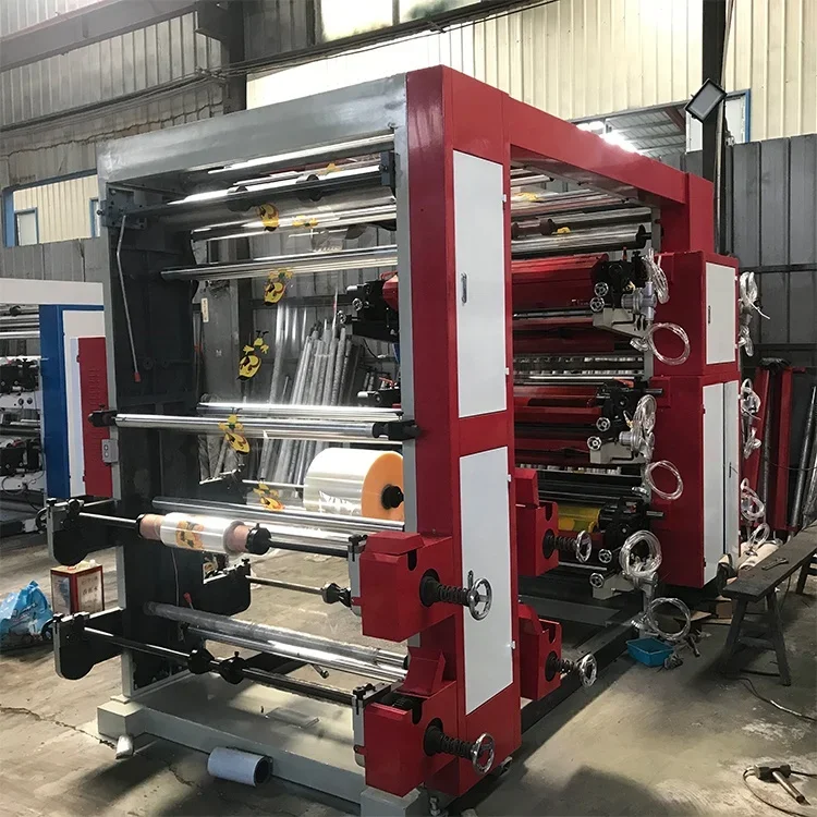 YG Customized Factory Sale 6 Color Flexographic Printer Machine High Quality Flex Printing Graphic Machine