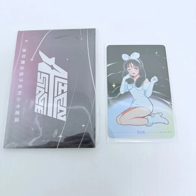 Set di carte fotografiche Alien Stage Rabbit Mizi/Sua/Ivan 6 caratteri completi olografici 5,5x8,5 cm Periferiche da collezione per i regali dei fan