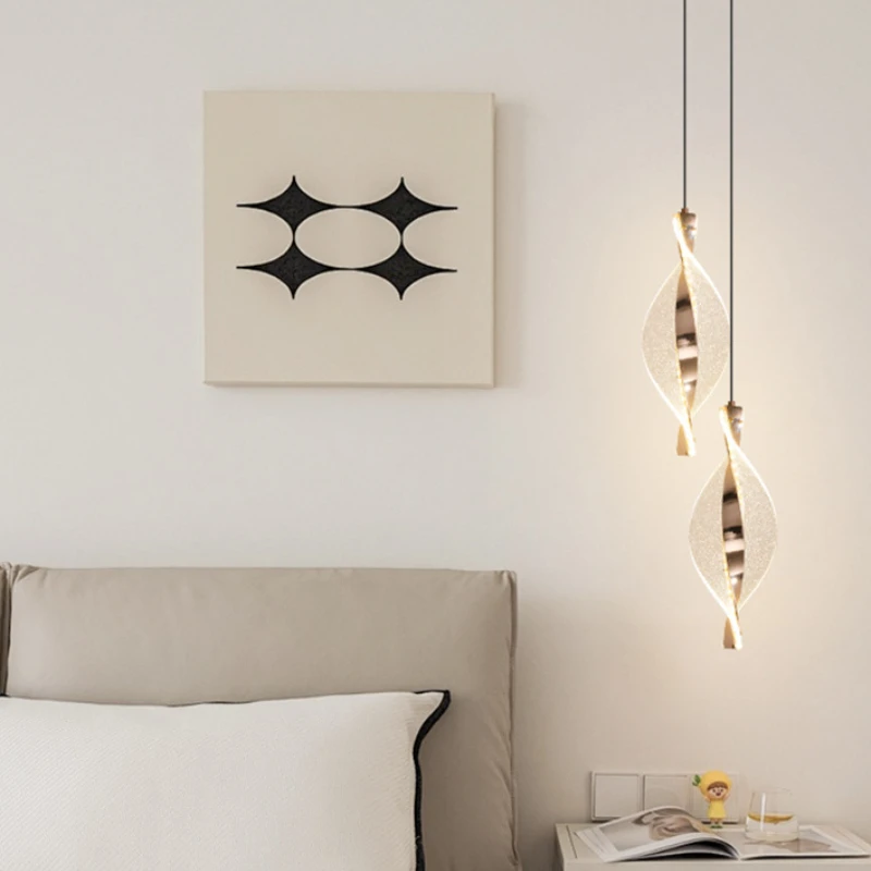 Luces colgantes de acrílico nórdico, lámparas led para decoración de sala de estar y dormitorio, iluminación de mesa de comedor, candelabro colgante, diseño de elevación