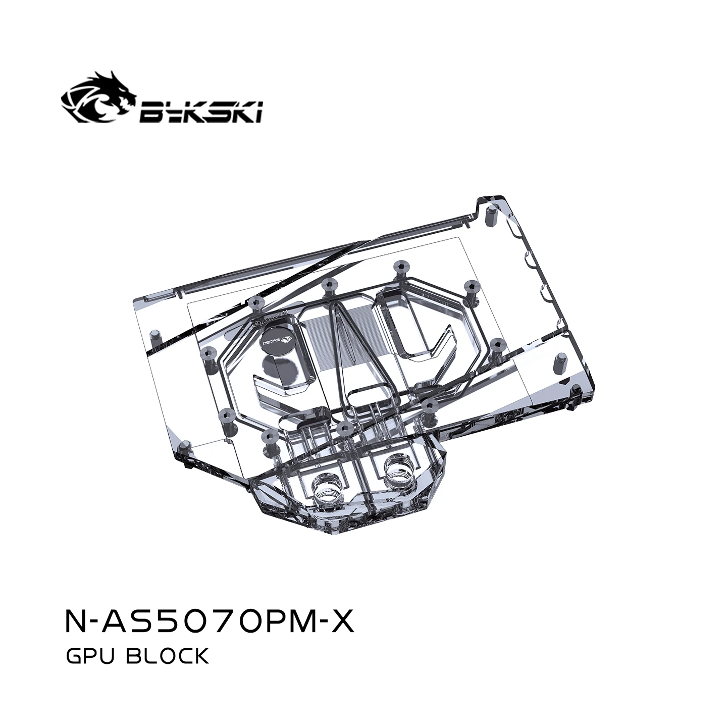 Bykski GPU-Wasserblock für ASUS Prime GeForce RTX 5070 12 GB GDDR7-Grafikkarte/Kühler mit vollständiger Abdeckung N-AS5070PM-X