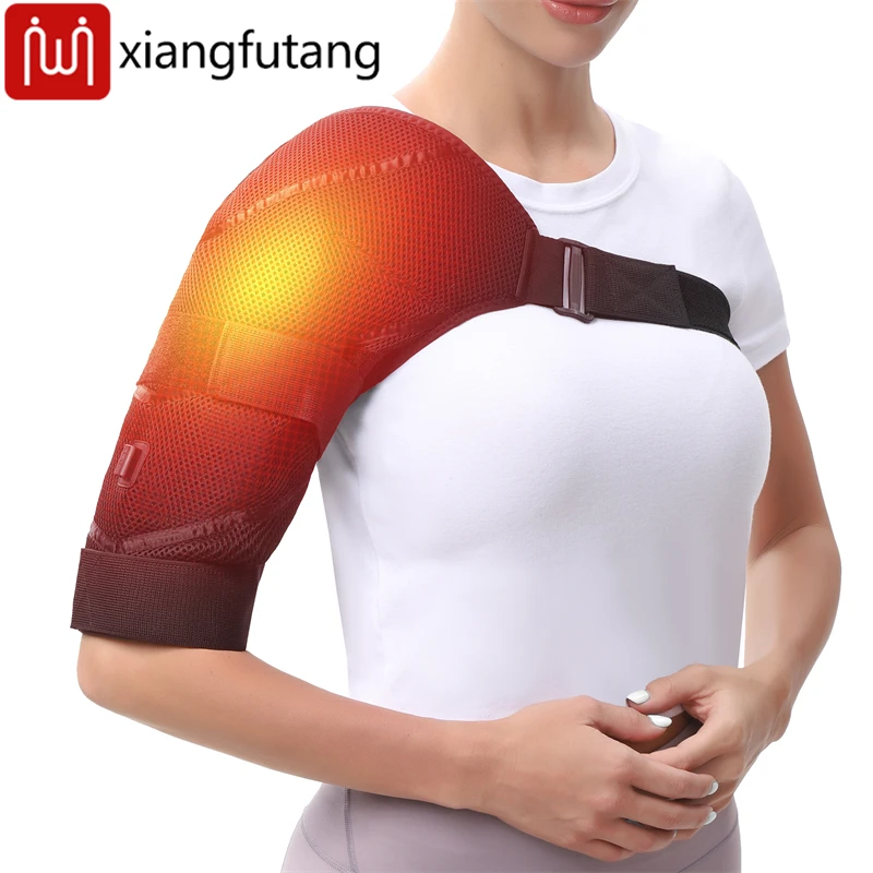 

Shoulder Massager -3-Gear Heat&Vibration, Relieve Muscle Soreness Pain,Arthritis, Aids Sports Recovery, -Fitness Fans&Seniors