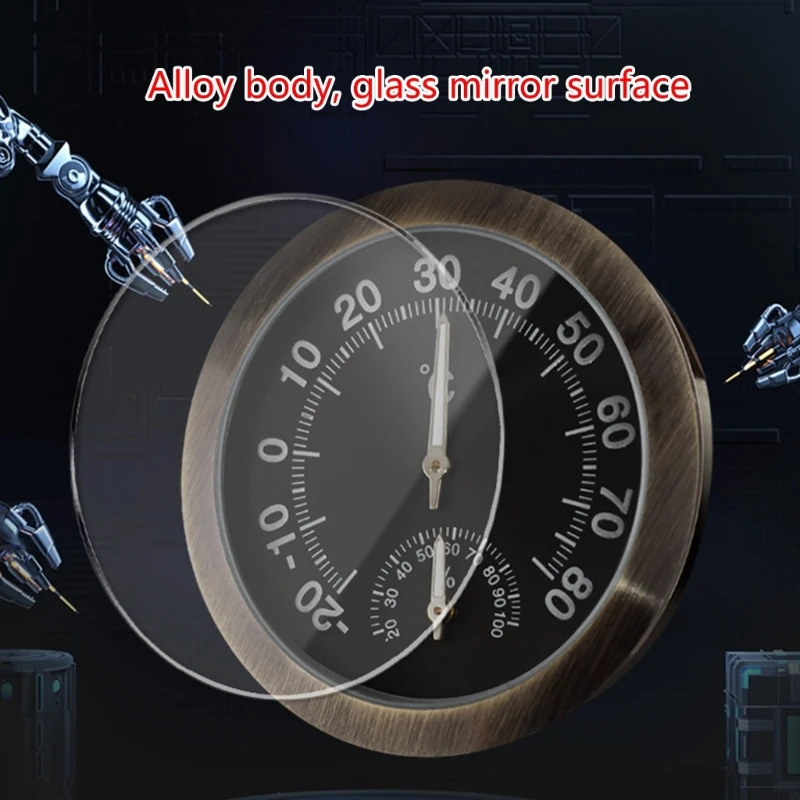 Noctilucent Car Thermometer Noctilucent Vehilce جهاز اختبار درجة الحرارة والرطوبة دروبشيبينغ