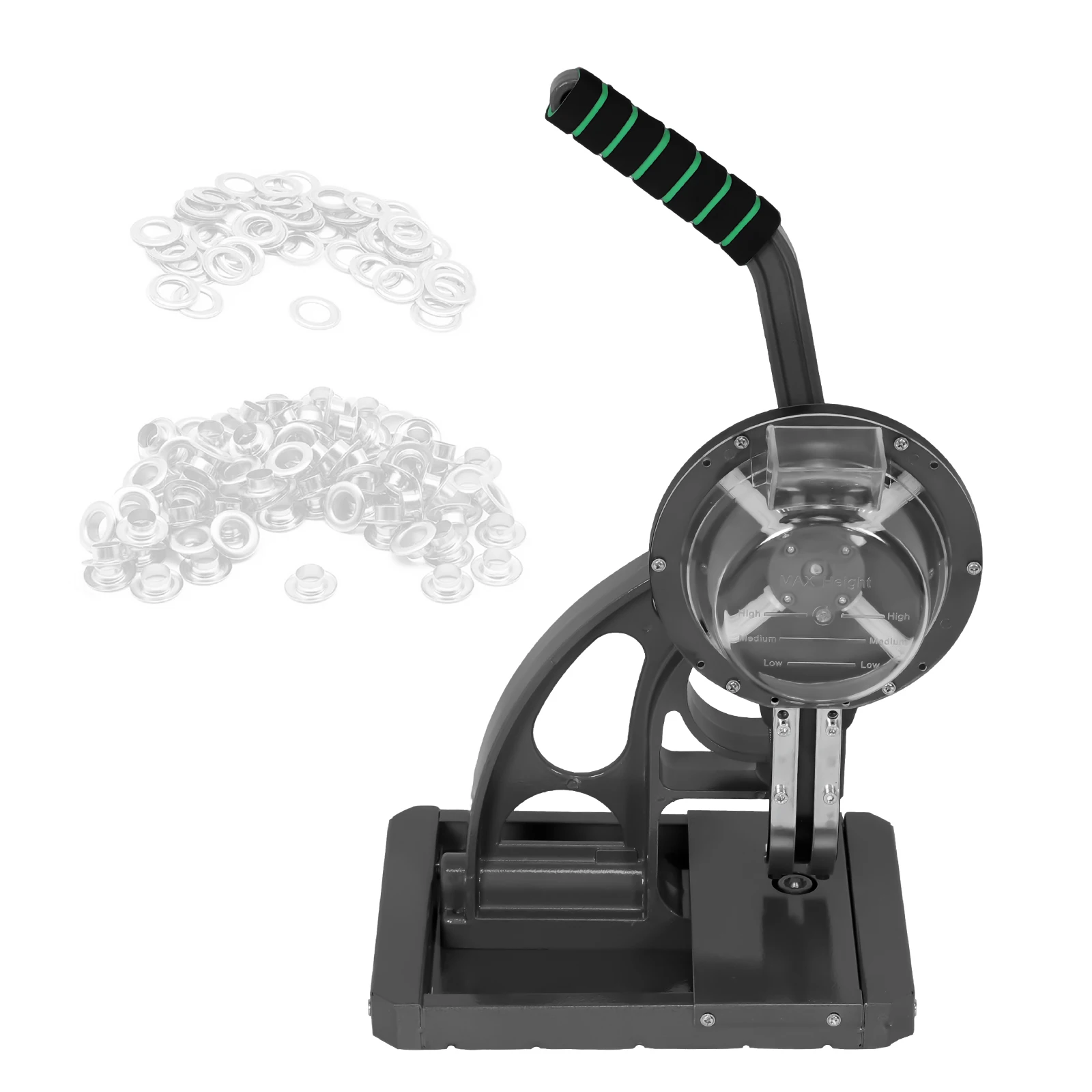 

Semi Automatic 8mm Tarpaulin Eyelet Press Eyelet Grommet Machine Puncher Eyelet Feeding Tool for Banner Awning Poster