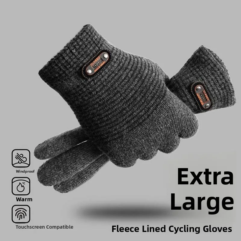 

XL зимние перчатки для мужчин Fce Lined Thiened с сенсорным экраном ible Велосипедные морозостойкие зимние перчатки для защиты рук