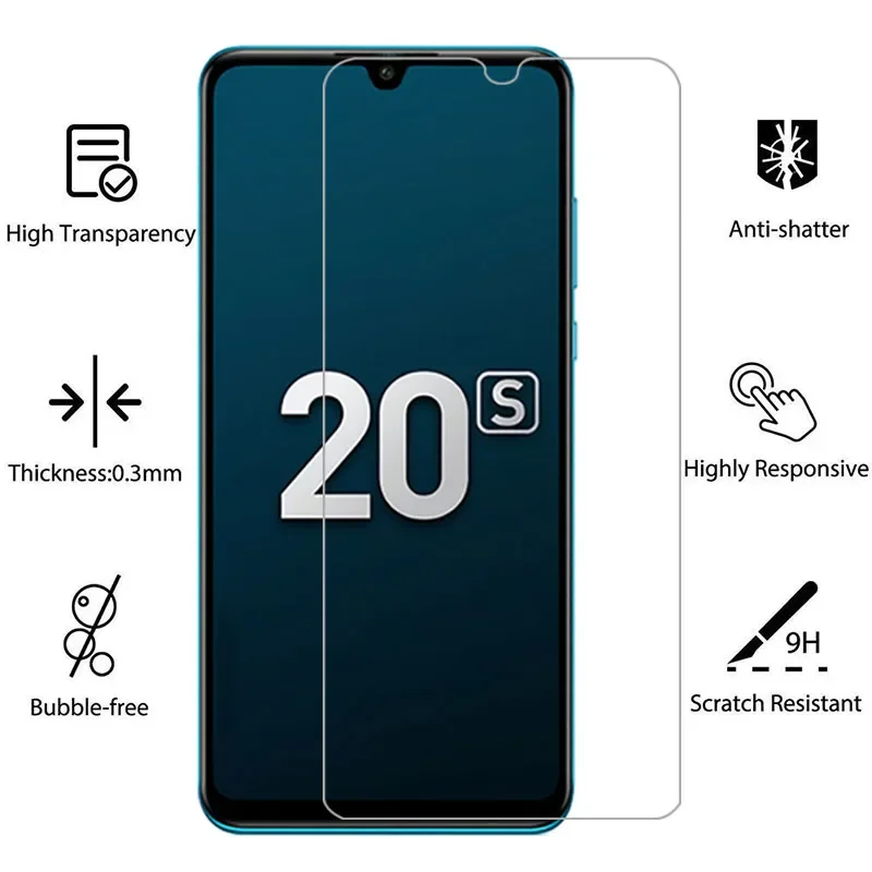 protective tempered glass for huawei honor 20s screen protector on honor20s 20 s s20 film 9h huawey huwei hawei honer onor honr