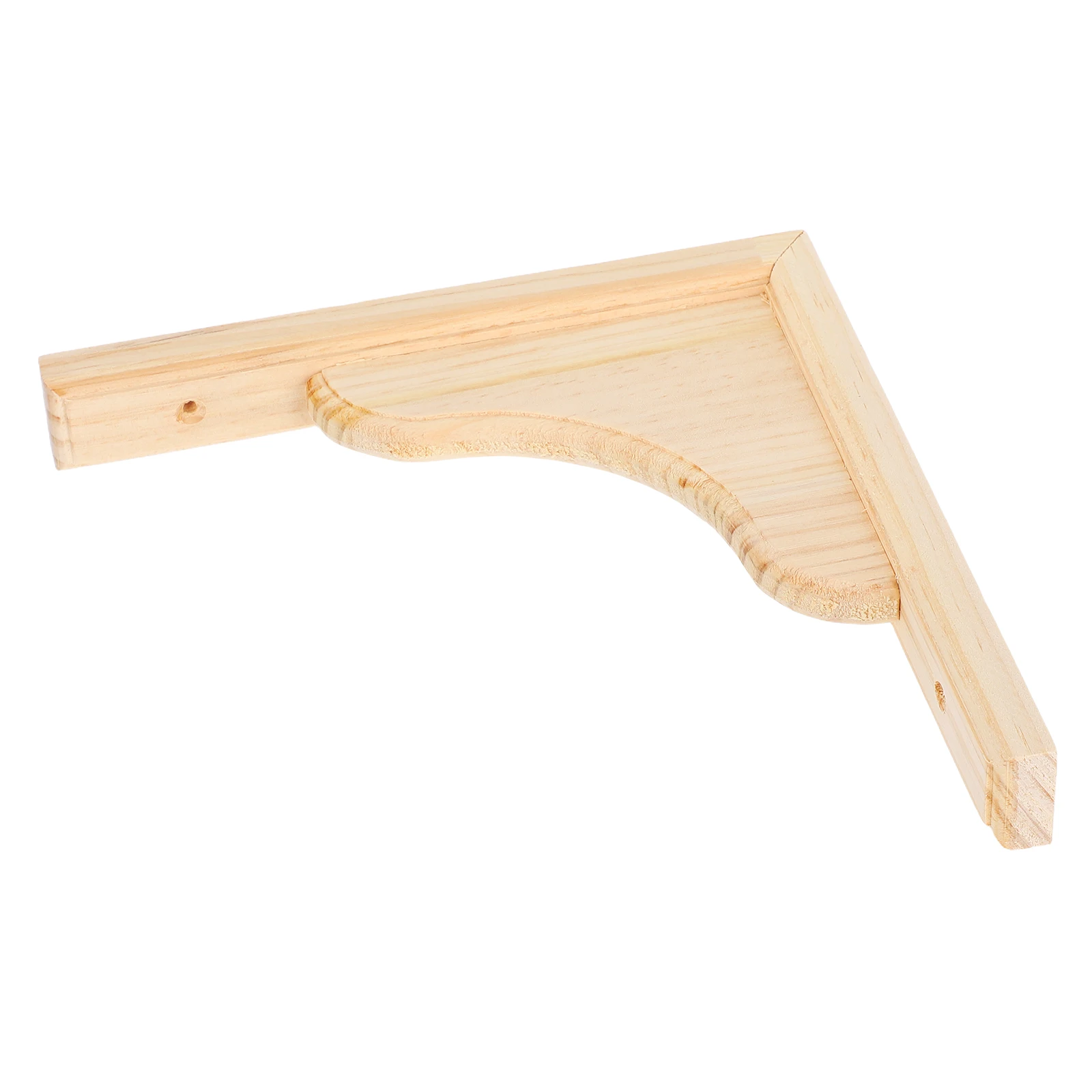 

Solid Wood Triangular Shelf Brackets Rustic Wall Mounted Floating Corner Support Triangle Rack Home Office Kitchen Bedroom