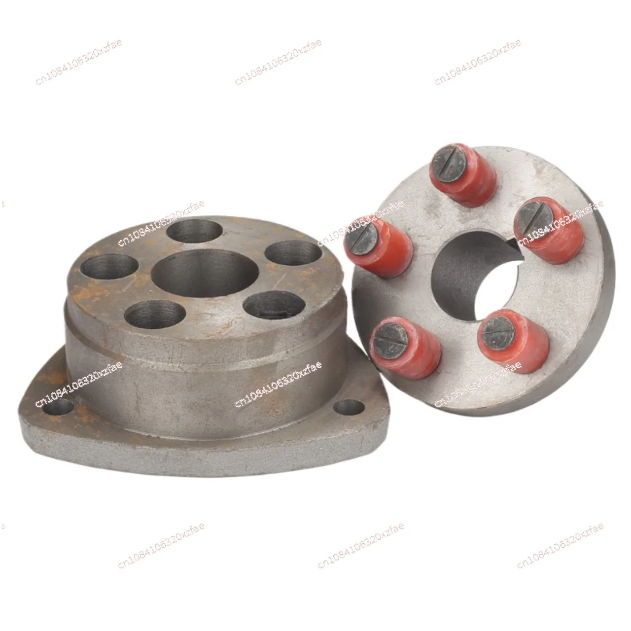 Single cylinder diesel generator pulley to change coupling, connecting plate assembly, rubber sleeve, docking plate cast iron