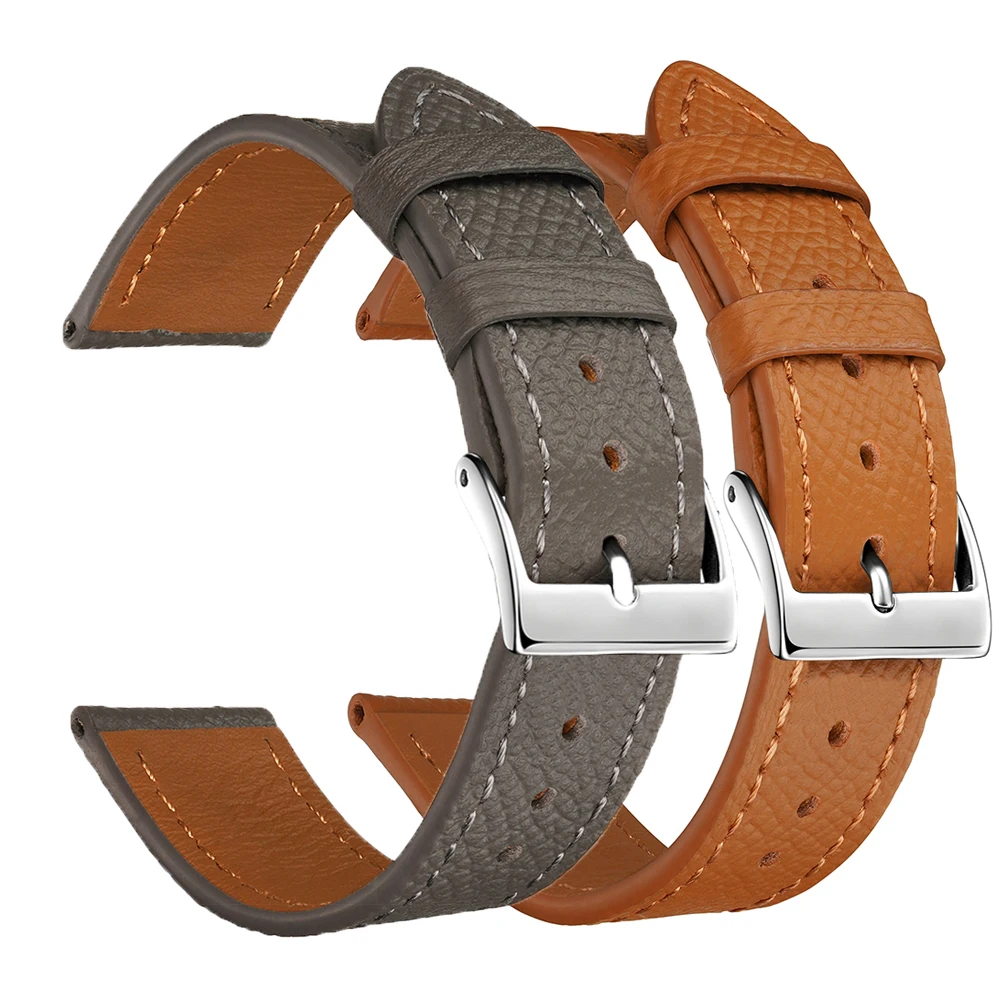 Epsom Leather Watch Straps 14mm 16mm 18mm 20mm Wacthbands Palm Pattern Cowhide Watch Accessories Wristband