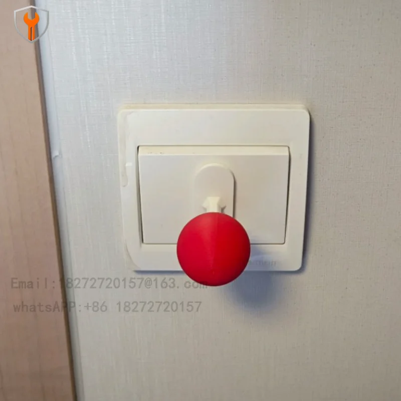 Creative red ball tie rod switch sticker modern simple three-dimensional socket rocker ball ornament