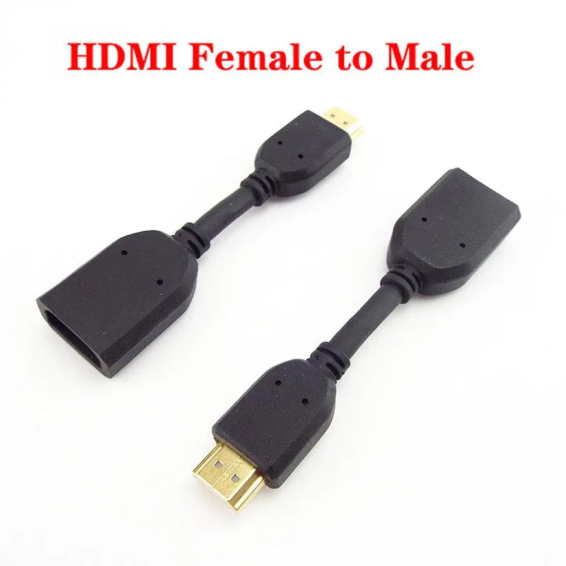 HDMI-compatible Cable Extension Crod Mini 11cm 1080P Any Angle Adjustable Male to Female Swivel Adapter Converter F1