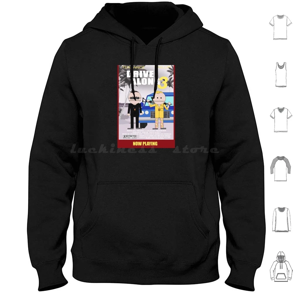 Drive Along 3 ( Terrance And Philip Movie ) Hoodie Cotton Long Sleeve Terrance And Phillip Mr Hankey Eric Cartman Kenny