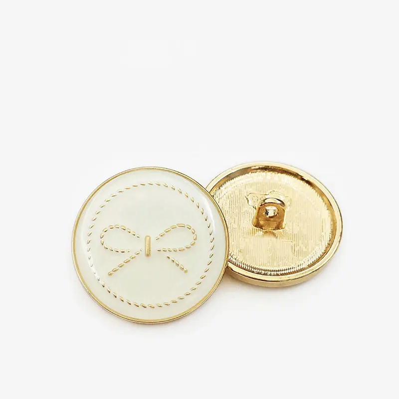 6Pcs 15mm-25mm Metall Knopf Für Kleidung Luxus Designer Gold Dekoration Nähen Knöpfe Handgemachte DIY Frauen mantel Zubehör – Detail 8
