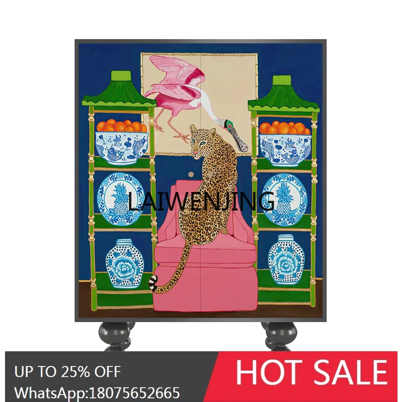 

MJY American-style entrance entrance walnut shoe cabinet integrated with wall storage, enter the door to put shoe cabinet