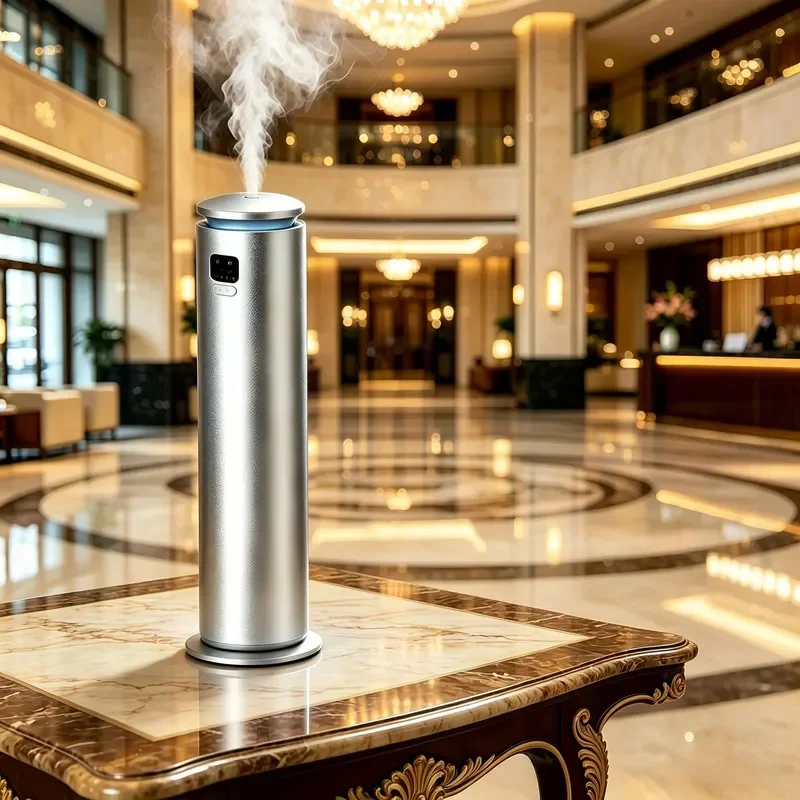 Aluminum Alloy Aroma Diffuser with Remote Control and Display Screen for Home Office Commercial Use Essential Oil Scent