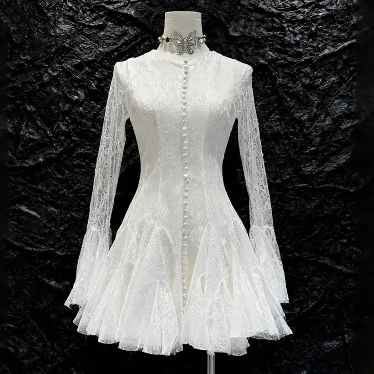 

Женское сексуальное кружевное платье-жакет Kwtx, повседневное, элегантное, минималистичное, удобное, премиум-класса, высокого качества, летняя мода