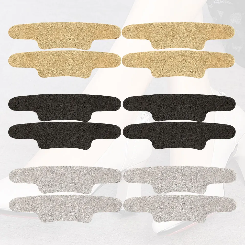 

6 Pairs Anti Wear Foot Stickers Heel Pad Cushions Black Shoe Sports Material Feet Suitable