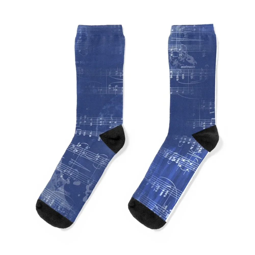 Sheet Music - Mixed Media Partiture #5 Socks essential Novelties Male Socks Women's