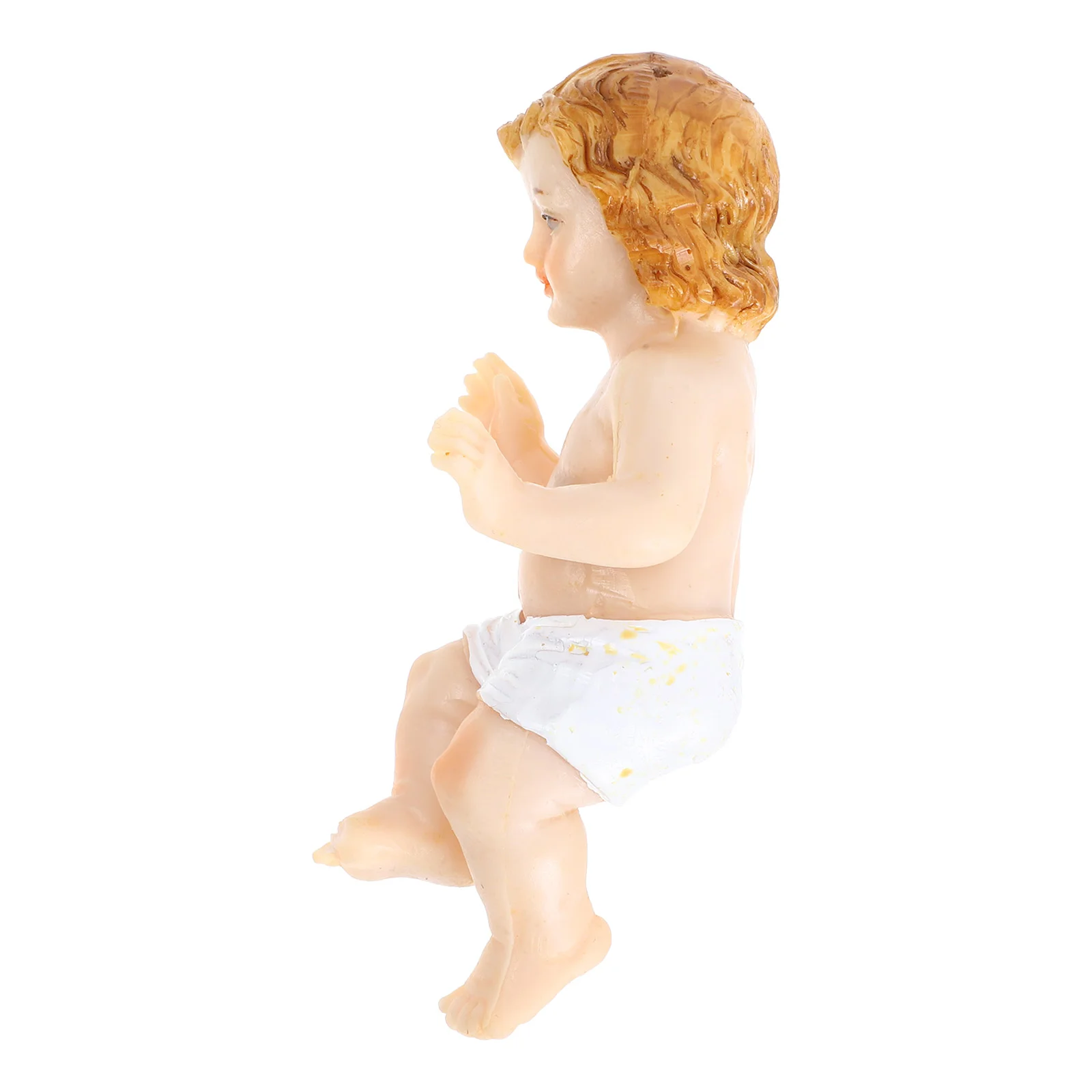 Resin Jesus Statue Baby Jesus Figurine Desktop nament Religious Decor Statue Home Office Decoration Resin Craft Decor