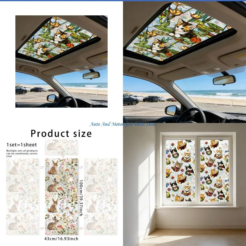 P9FD Reusable Adhesive Sunroof Decoration Layer Featuring Light Defense Suitable For Various Automobile Models