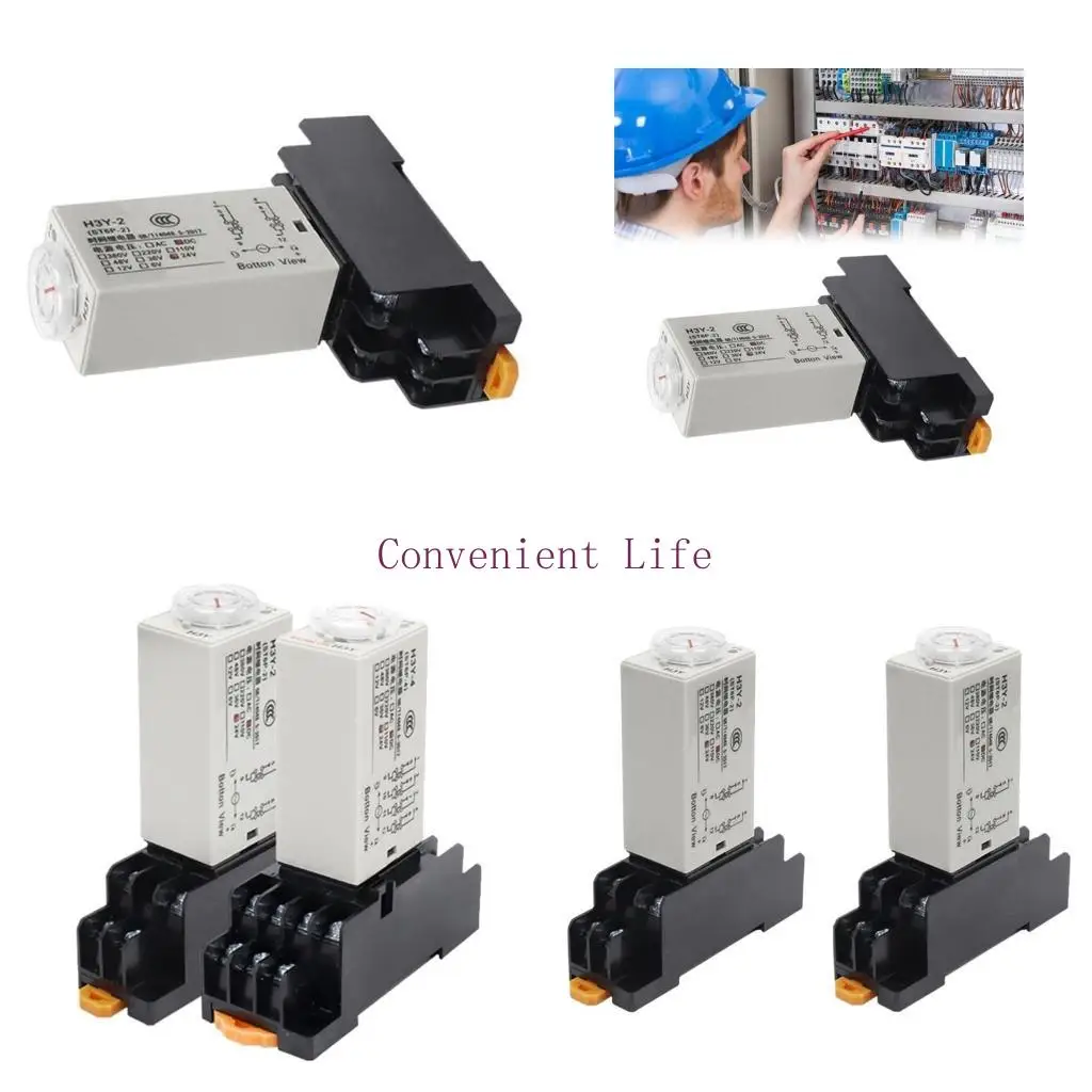 

Реле времени на регулируемые таймеры задержки с базовым розеткой с базовой розеткой.