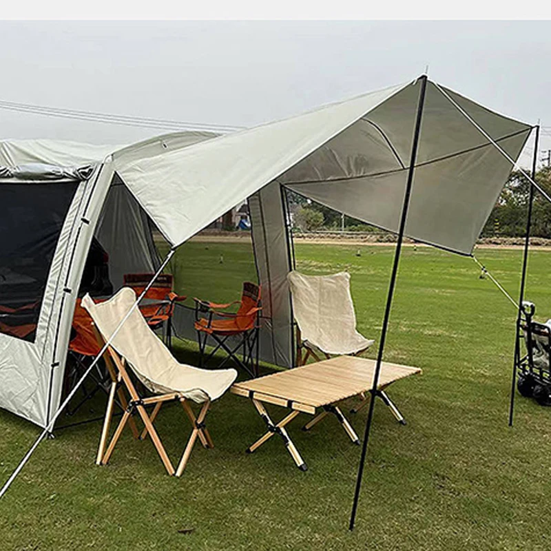 Car Rear Tent Camping Car Rear Extension Tent Beach Waterproof Sunshade Suitable For SUVS MPV Self Driving Travel For 5-6 People