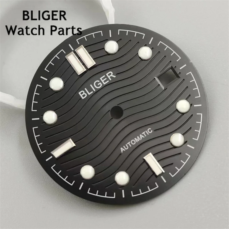 قرص ساعة معقم ، إكسسوارات حركة ، أبيض ، أسود ، أزرق ، أخضر ، تناسب الوجه ، NH35 ، 3: 00 ، 31