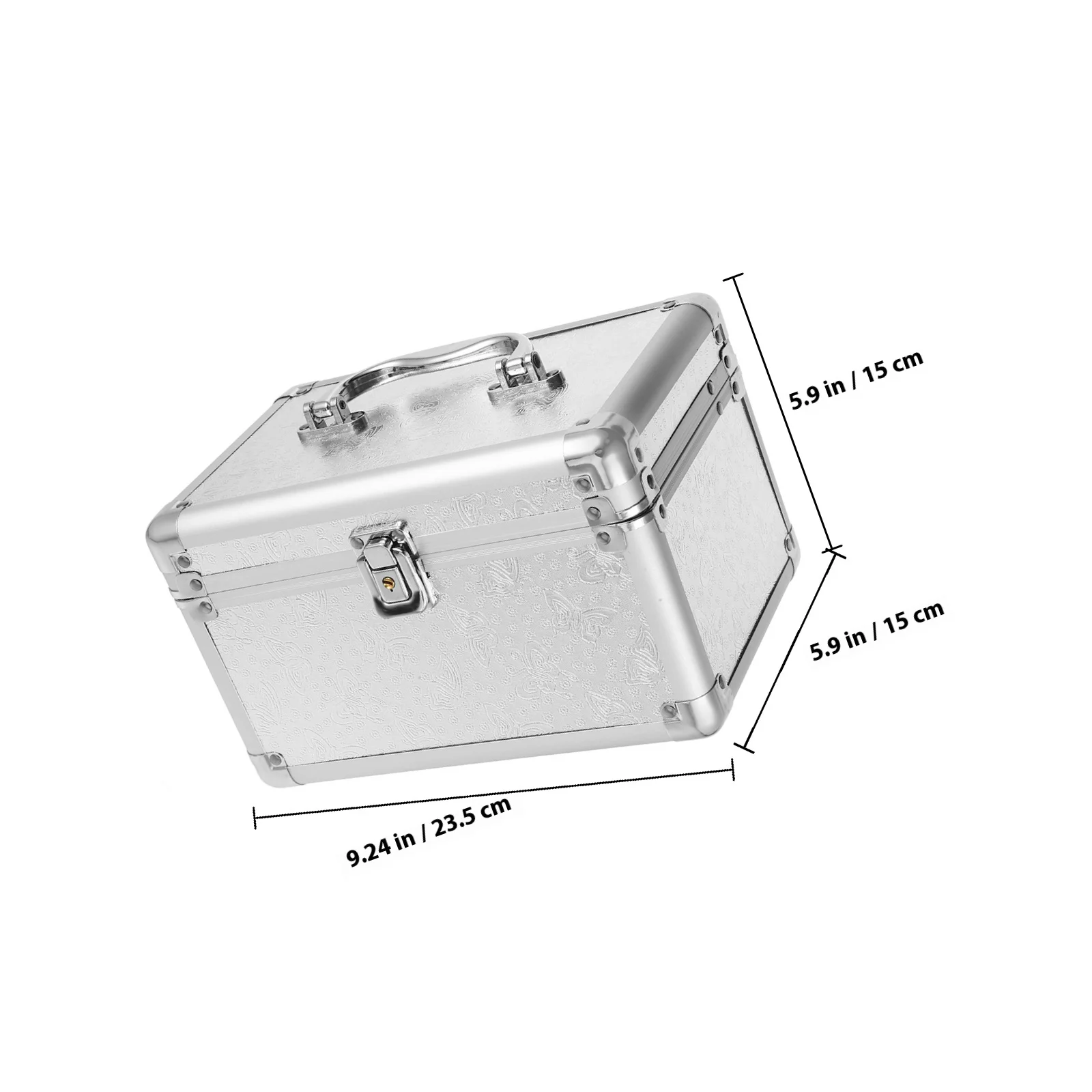 กล่องเก็บไพ่นกกระจอกอลูมิเนียมอัลลอยด์ความจุขนาดใหญ่แบบพกพาอุปกรณ์จัดระเบียบในครัวเรือนอเนกประสงค์เคสที่ทนทาน