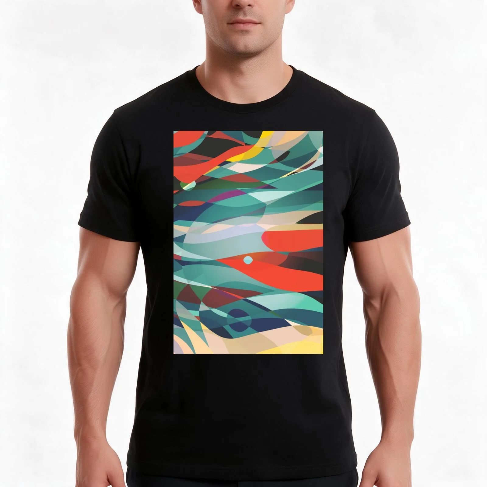 Red Bird T-Shirt, Summer Casual Cotton Tee, Oversized Streetwear Tops, Vintage Graphic Print, Loose Fit Short Sleeve