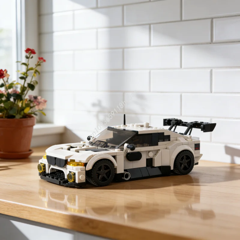 

328 деталей MOC BMW Creator: Конструктор, архитектурная модель, развивающая игрушка для сборки, креативный подарок на Рождество, обучающий набор