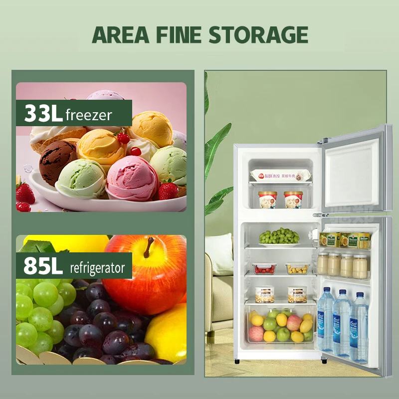 Морозильная камера Китай Поставщик Оптовая продажа Холодильник 475*536*1136мм 2-дверный холодильник Двухдверный холодильник