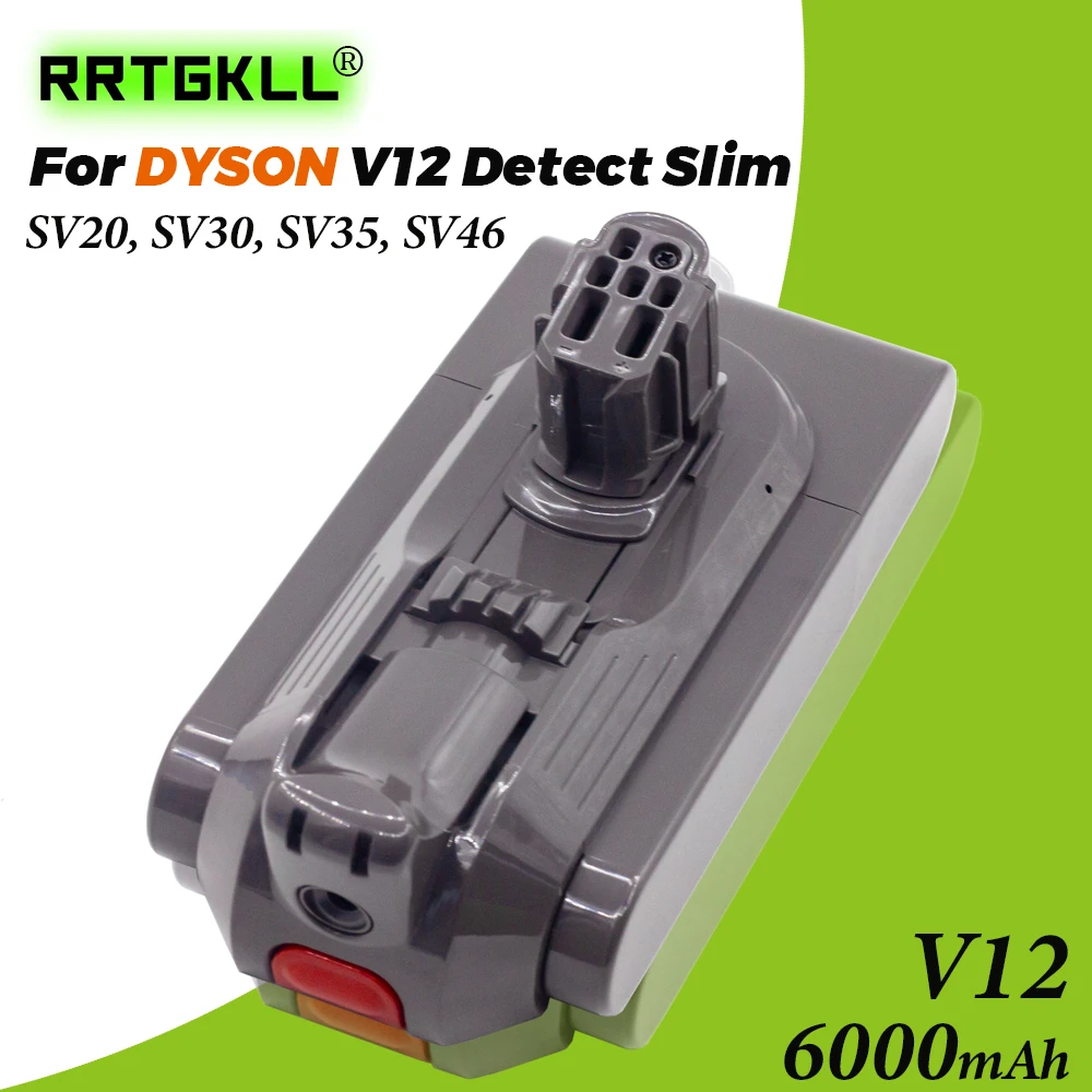 

25.5V 6000mAh Battery for For Dyson V12 Detect Slim Cordless Compatible Models SV20, SV30, SV35, SV46 Vacuum Cleaner