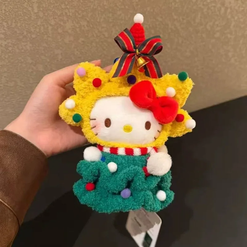 

Аниме Sanrio Hello Kitty, одежда со звездами для косплея, наряд, мультяшная плюшевая кукла, брелок из полипропилена, хлопковая мягкая кукла, украшение, подарок